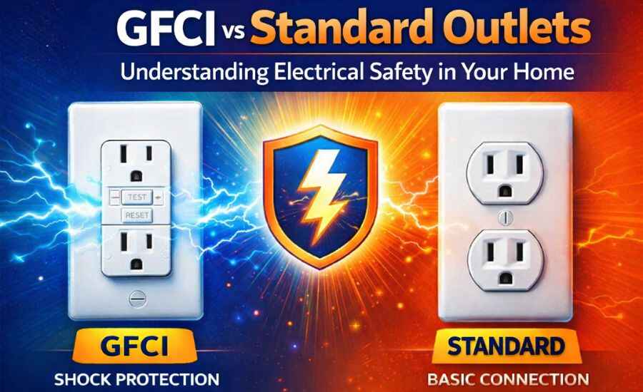 GFCI Installation vs Standard Outlets